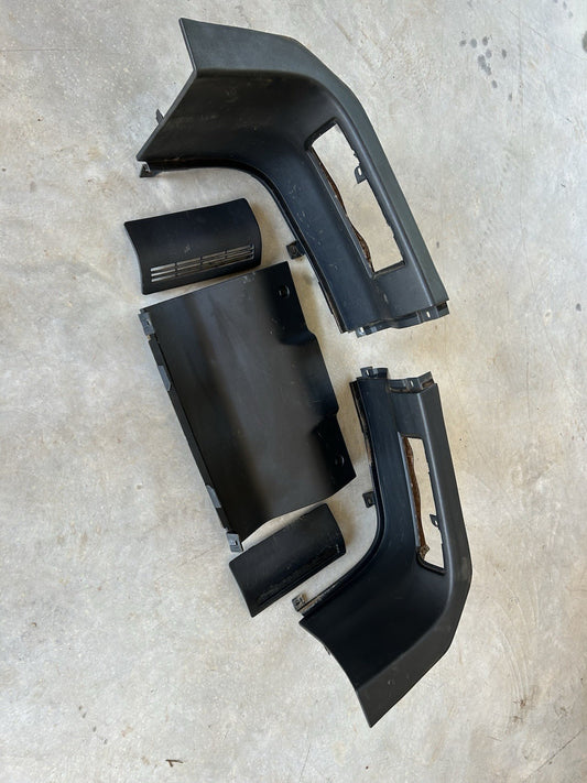 90-96 Nissan 300zx Z32 2+0 OEM Black Interior Rear Hatch Trunk Trim Panels Set