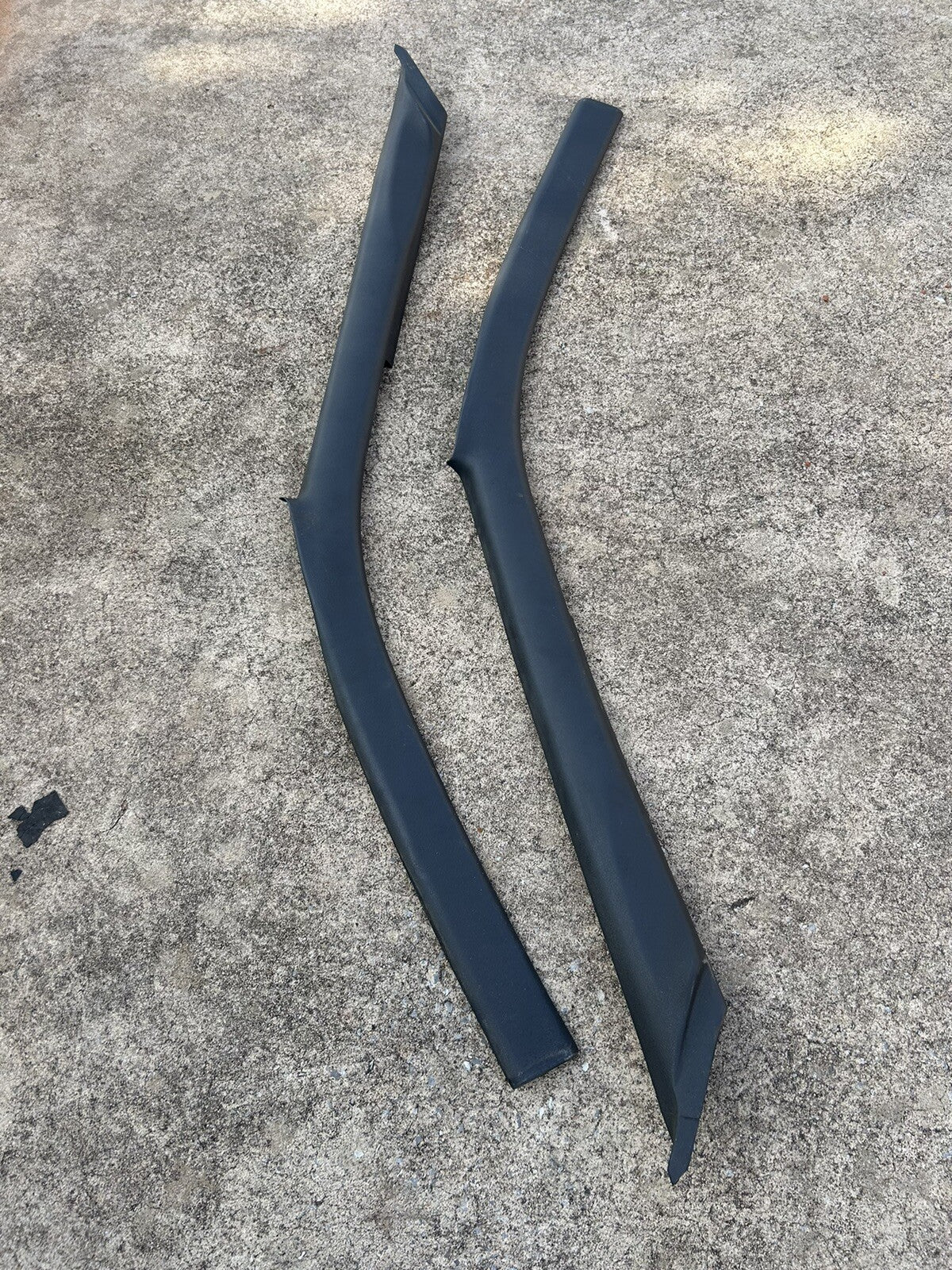 89-93 Nissan 240sx S13 OEM Black Interior RH & LH Passenger Side A Pillar Trims