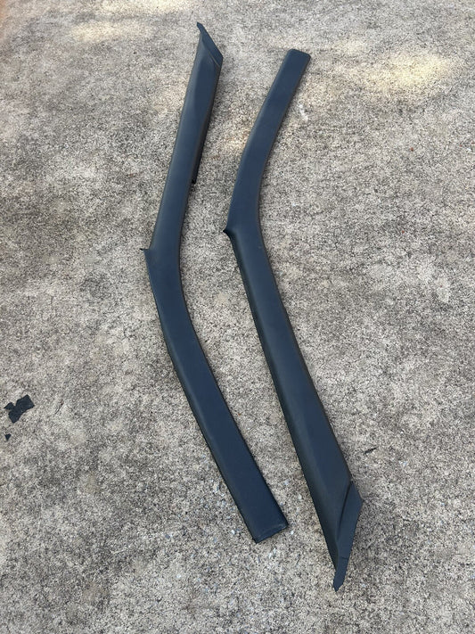 89-93 Nissan 240sx S13 OEM Black Interior RH & LH Passenger Side A Pillar Trims