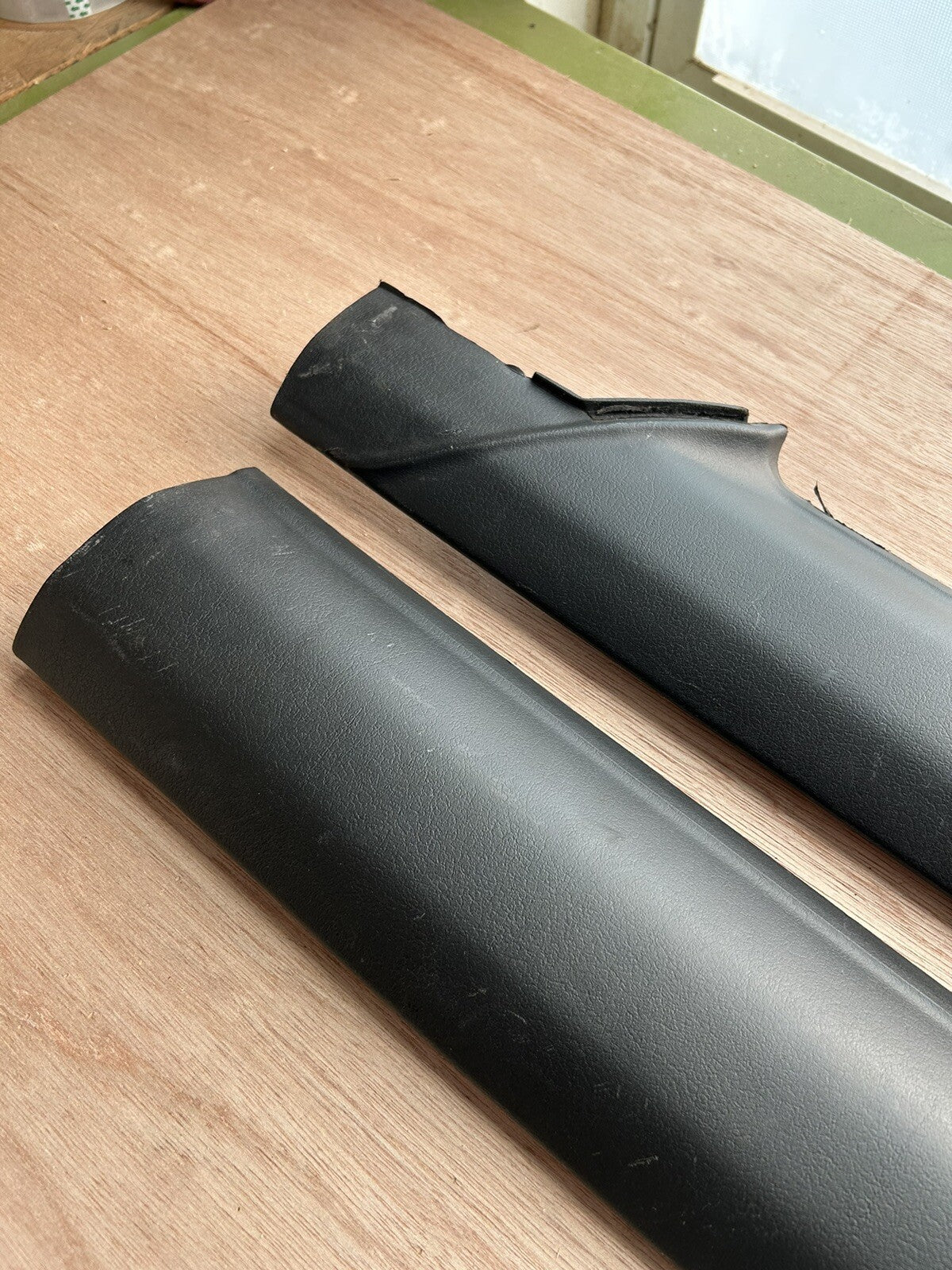 89-93 Nissan S13 240sx Left & Right Rear C Pillar Panel Interior Cover Black OEM