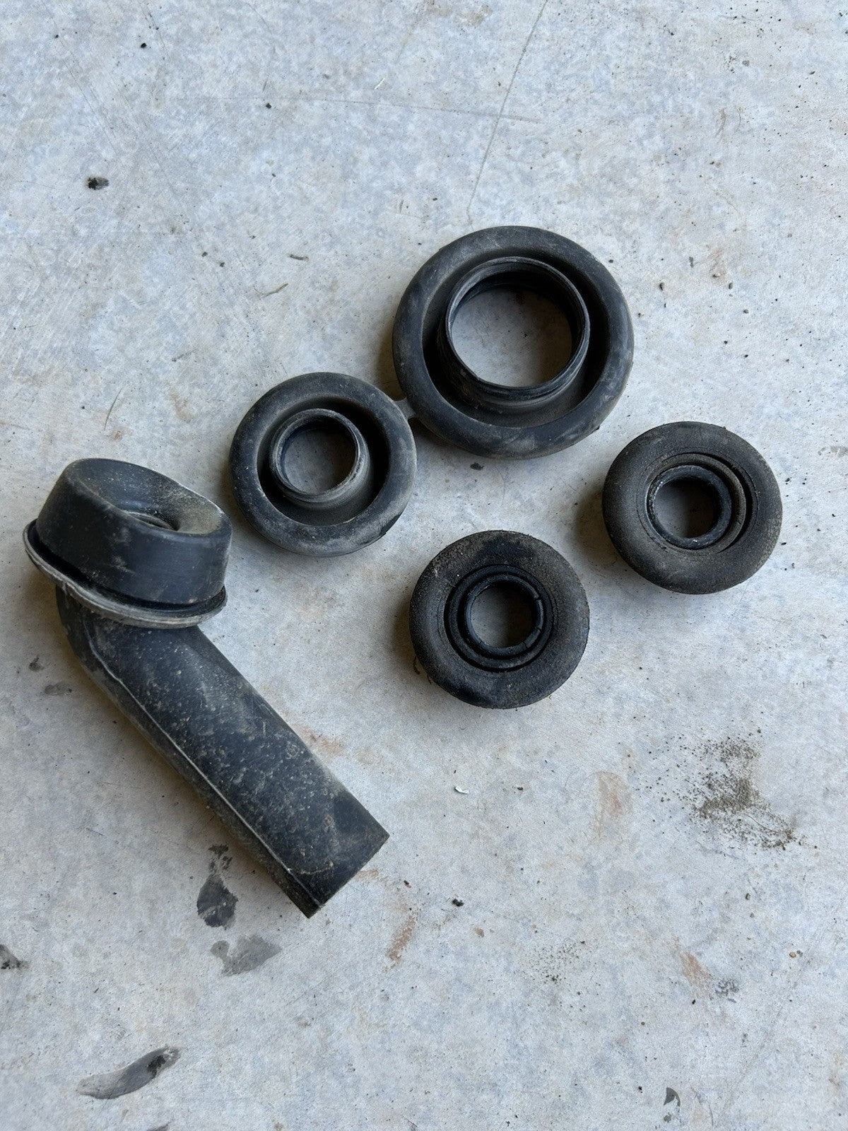 1989-1994 240SX S13 OEM Firewall Rubber Grommet Set Heatercore Evap Drain