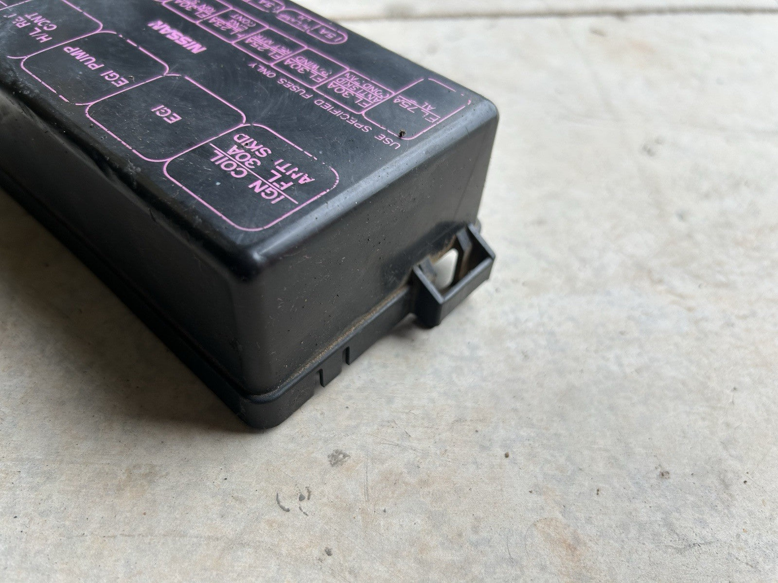 Used OEM 1989-1994 Nissan 240SX S13 Engine Bay Fuse Box Cover -Little scratches
