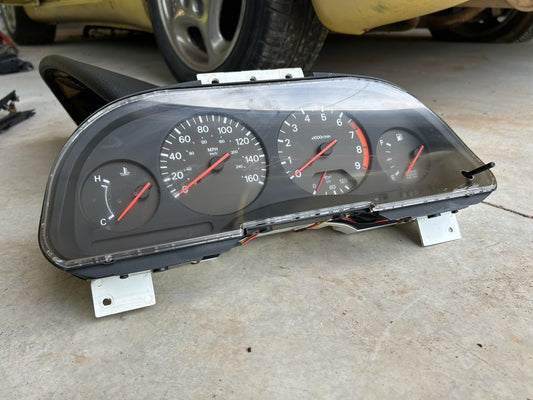 90-96 Nissan 300zx Z32 Non Turbo Speedometer Gauge Cluster NA OEM 89k- Scratched