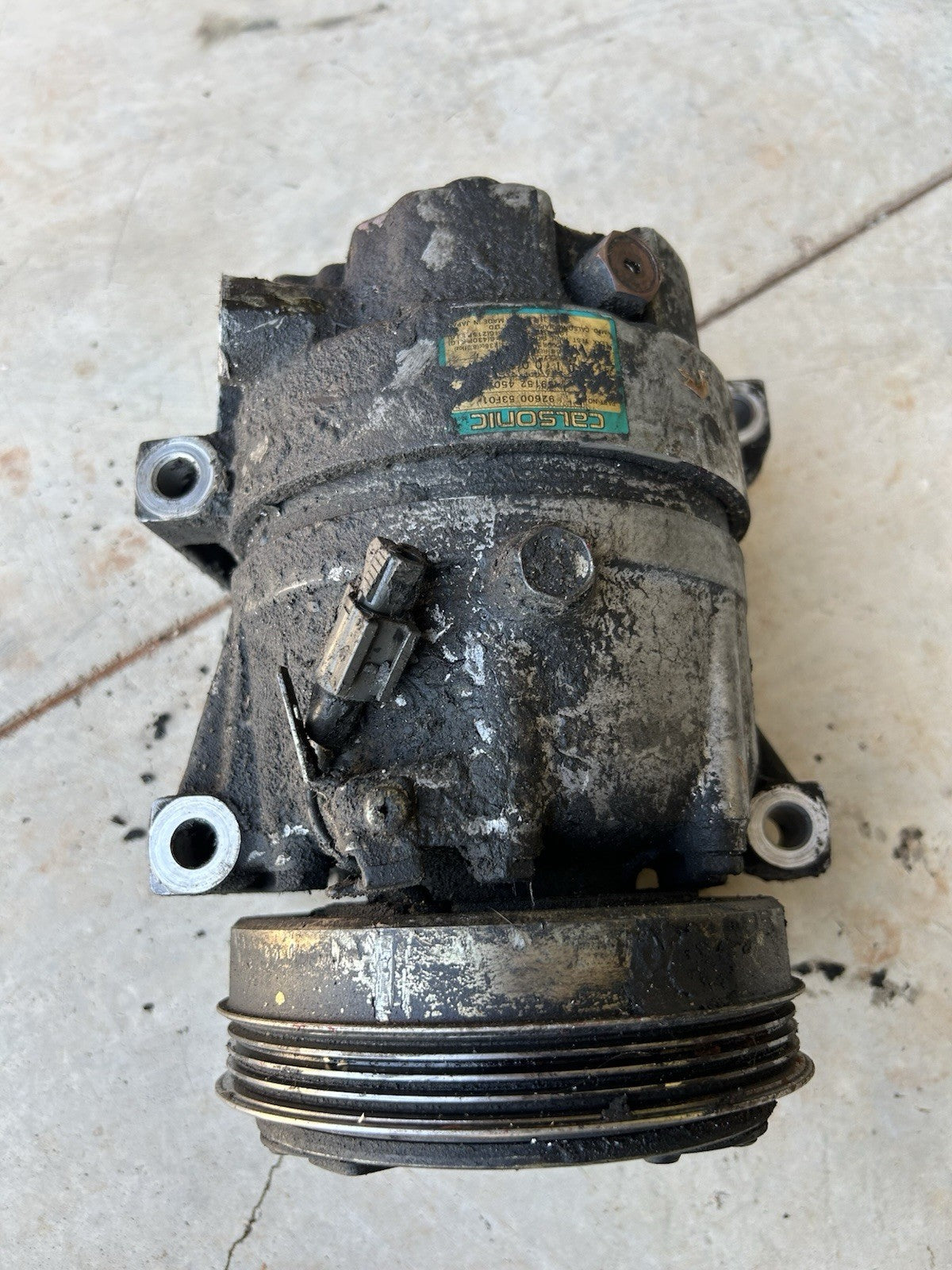 91-94 OEM Nissan 240SX S13 KA24DE Air Compressor A/C -Working