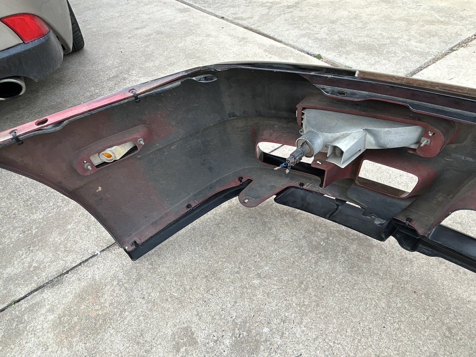 1995-1998 Nissan 240SX S14 OEM Front KOUKI Bumper w/ LIP W/ Lights USDM