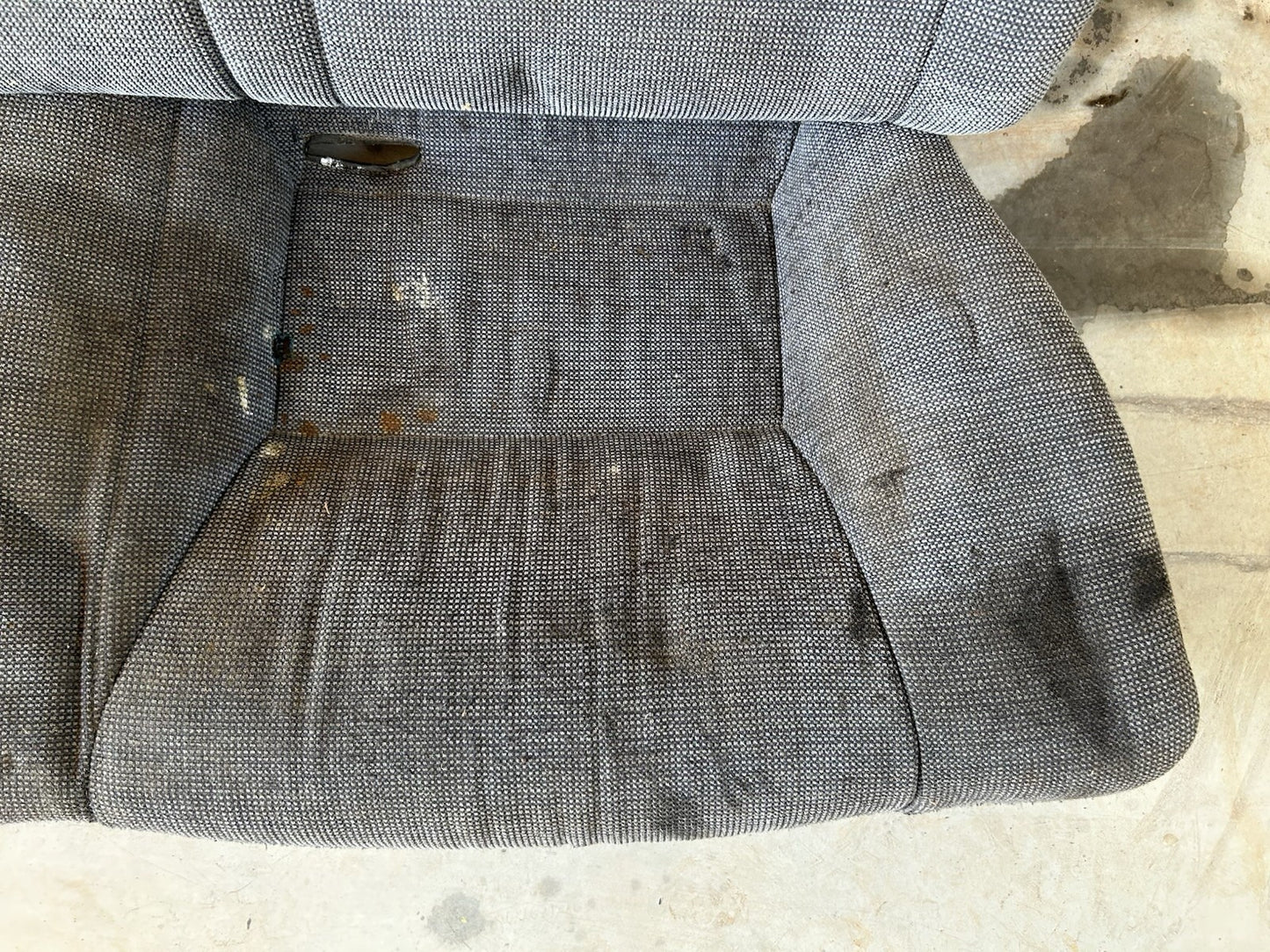89-94 Nissan 240sx S13 Hatch OEM Rear Upper Seat Back Cushion + Bottom SET -Dirt