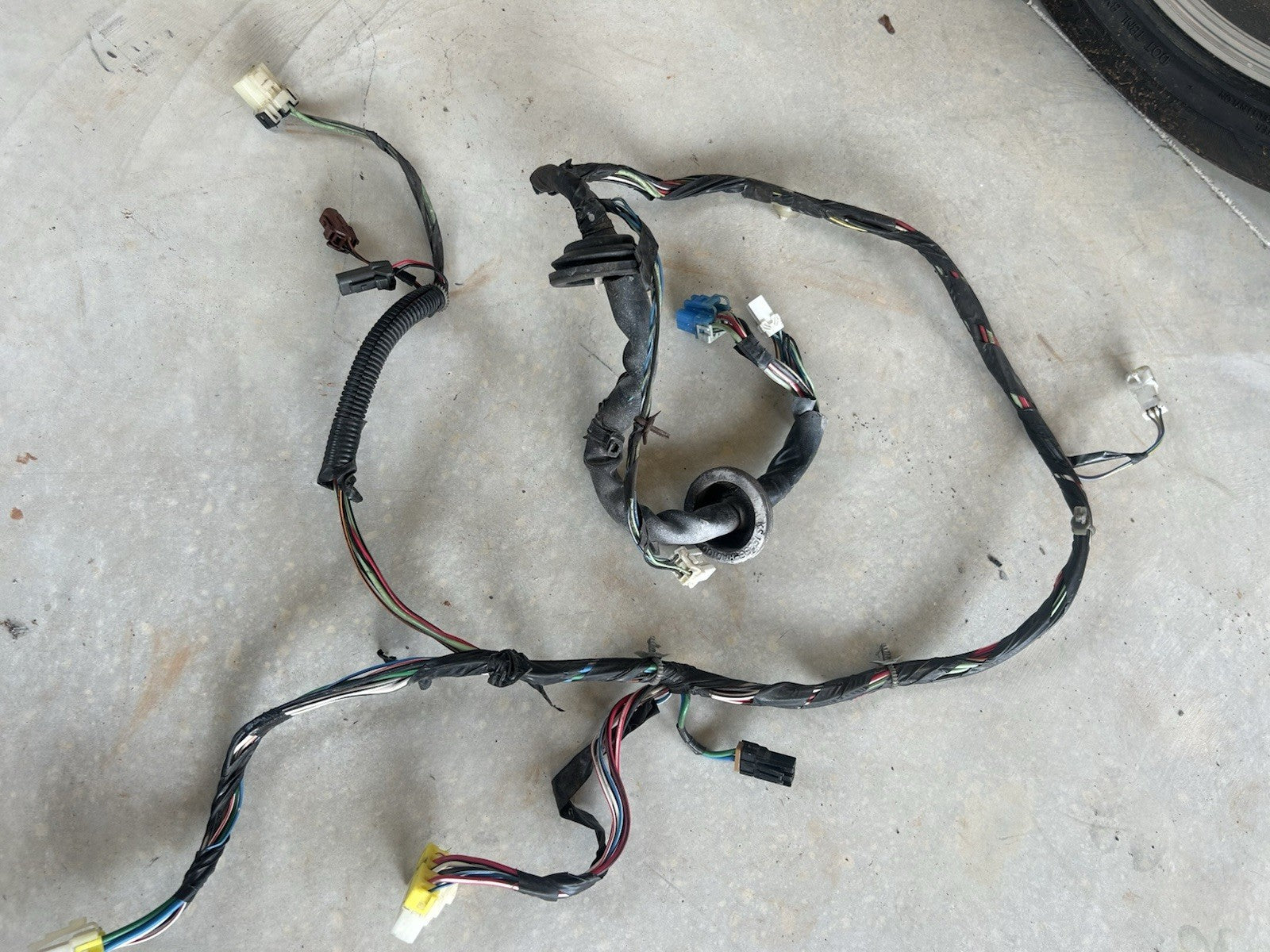 89-94 Nissan 240sx LEFT Power Window Door Harness L Wiring Subharness S13 OEM