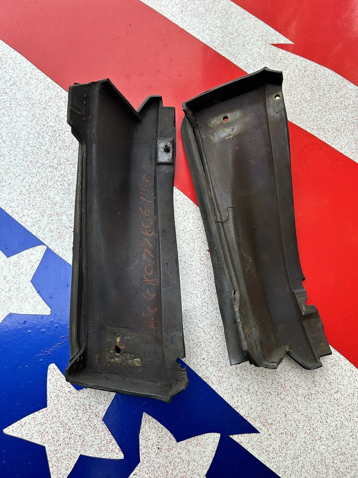 92-94 Nissan 240sx S13 Convertible OEM B Pillar Side Panel Trim PAIR L&R