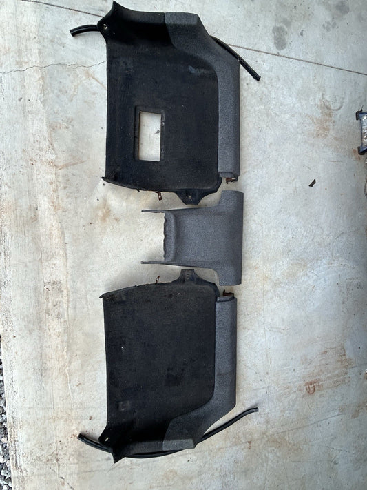 90-96 Nissan 300ZX Z32 Gray Tweed 2+0 Interior Trim Right Rear Seat Panel RH