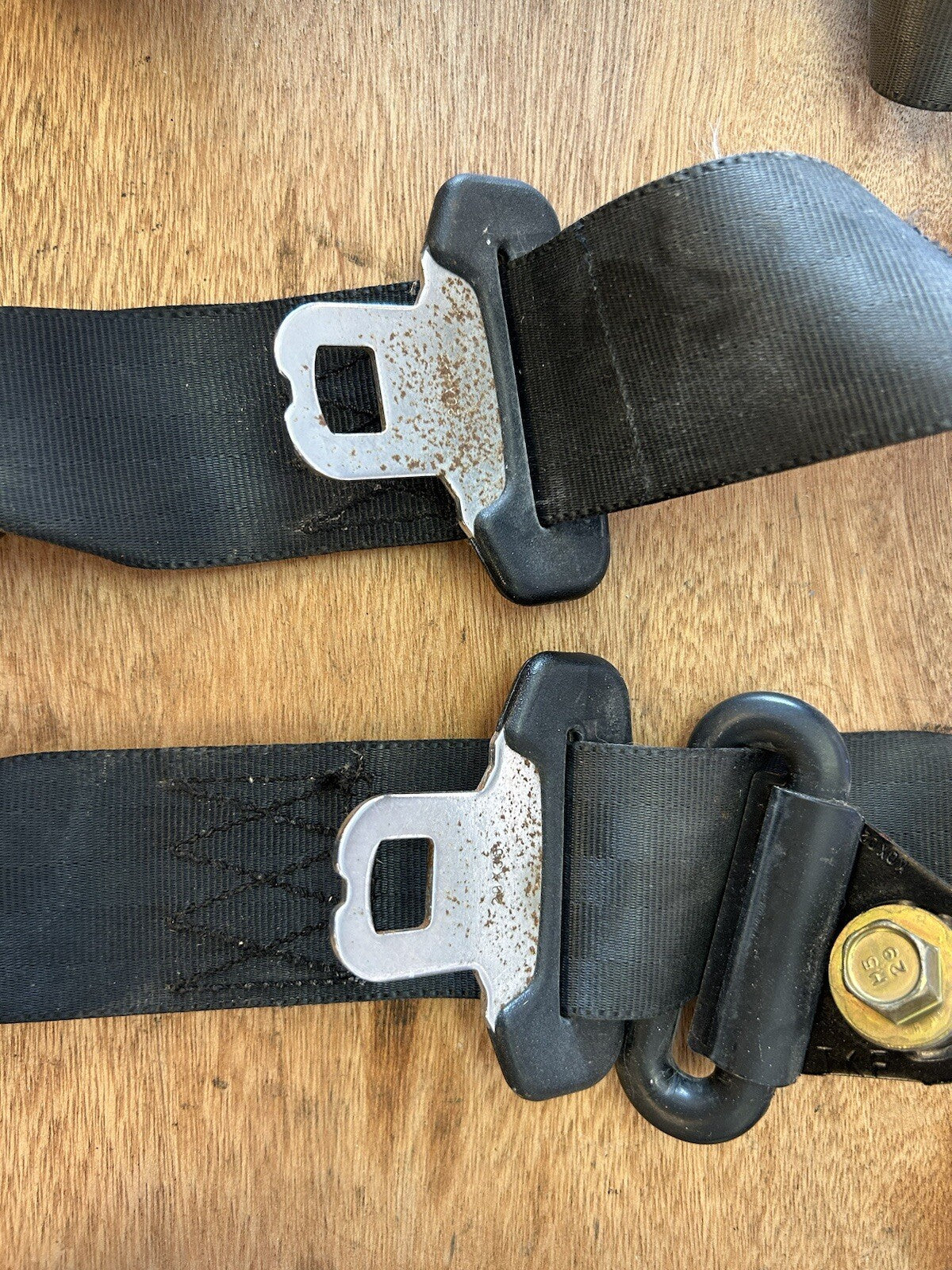1991-1993 Nissan 240SX COUPE Rear Seat Belts! Pair OEM S13 Black 