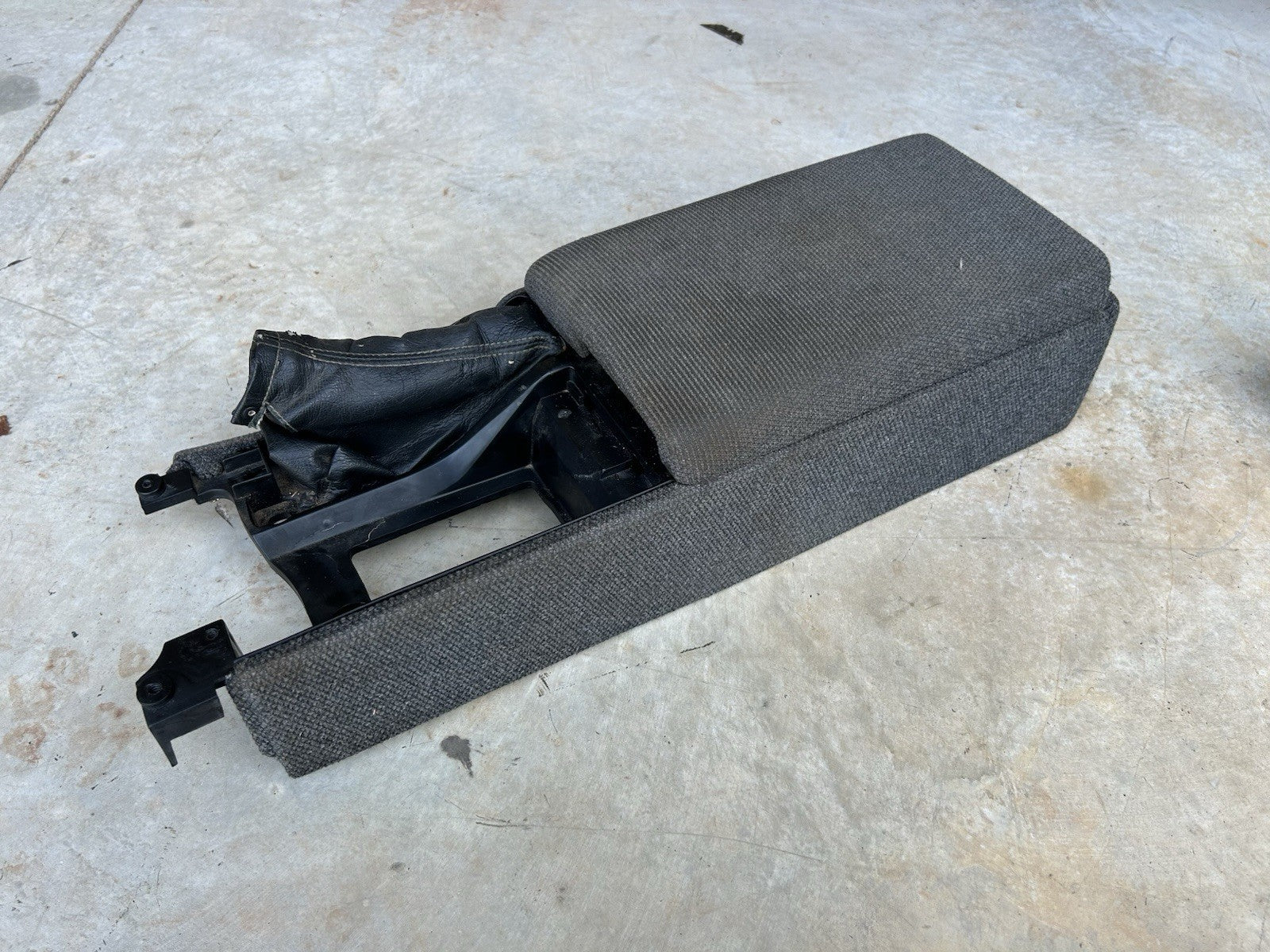 90-96 Nissan 300zx Z32 2+0 Gray Tweed Center Console Interior Trim OEM