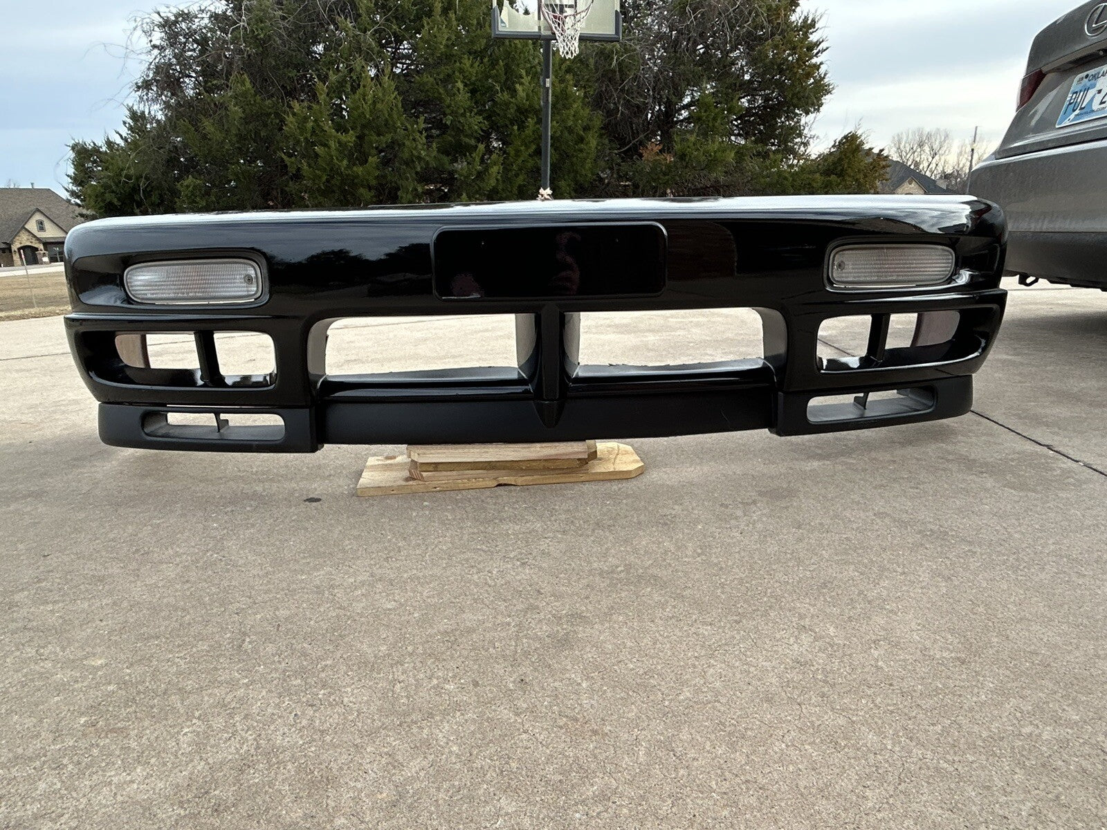 1995-1998 Nissan 240SX S14 OEM Front KOUKI Bumper w/ LIP W/ Lights USDM