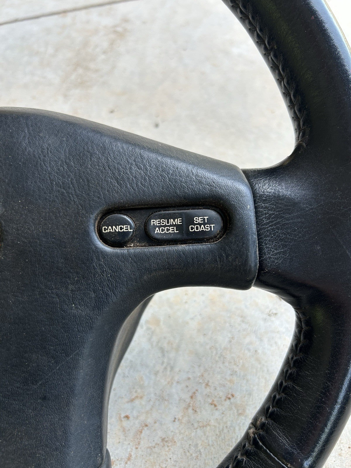 90-96 Nissan 300zx Z32 Steering Wheel & Cruise Horn Buttons OEM W/ Emblem