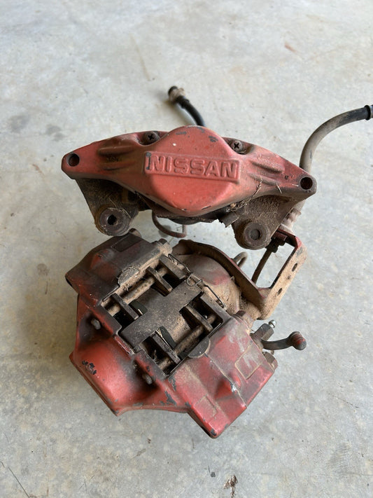 90-96 Nissan 300zx Z32 Rear Brake Aluminum Caliper Set S13 240sx OEM Calipers
