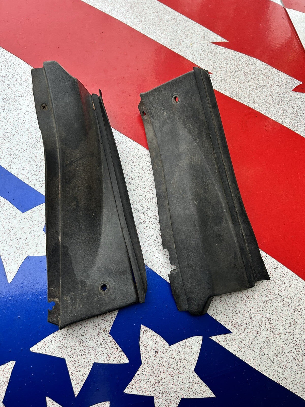 92-94 Nissan 240sx S13 Convertible OEM B Pillar Side Panel Trim PAIR L&R