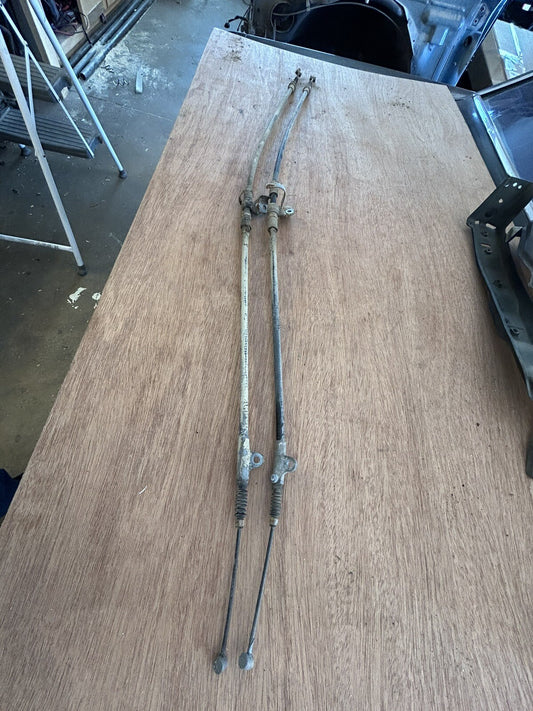 89-94 Nissan 240sx S13 OEM Ebrake Cables Pair Left/Right Emergency Brake Cable