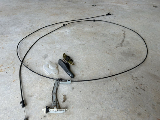 90-96 Nissan 300zx Z32 2+0 OEM Fuel Door & Trunk Hatch Latch Cable Assembly
