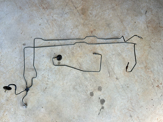#70- 95-98  240SX S14 Front Engine Bay Firewall Hard Brake Lines Non-ABS OEM