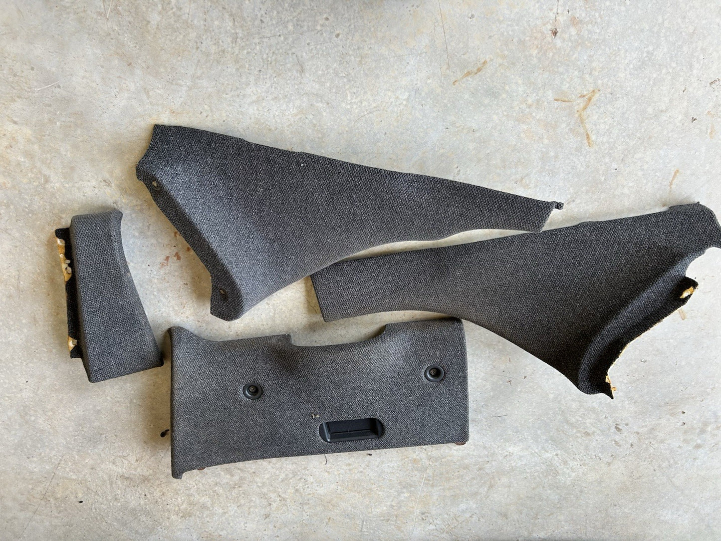90-96 Nissan 300zx Z32 OEM DASH KIT Knee Panel Corners, Caps Trim Tweed SET