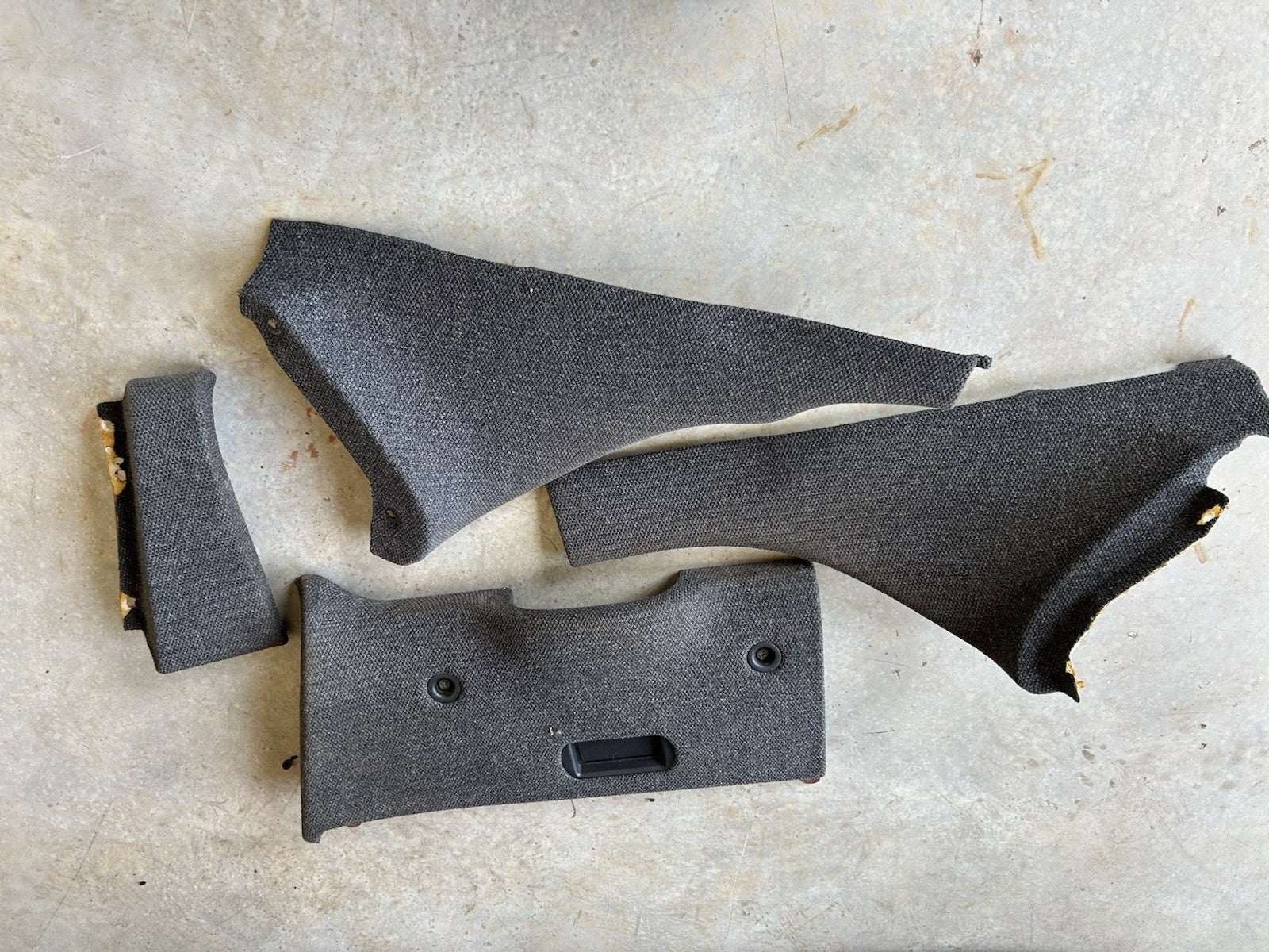90-96 Nissan 300zx Z32 OEM DASH KIT Knee Panel Corners, Caps Trim Tweed SET