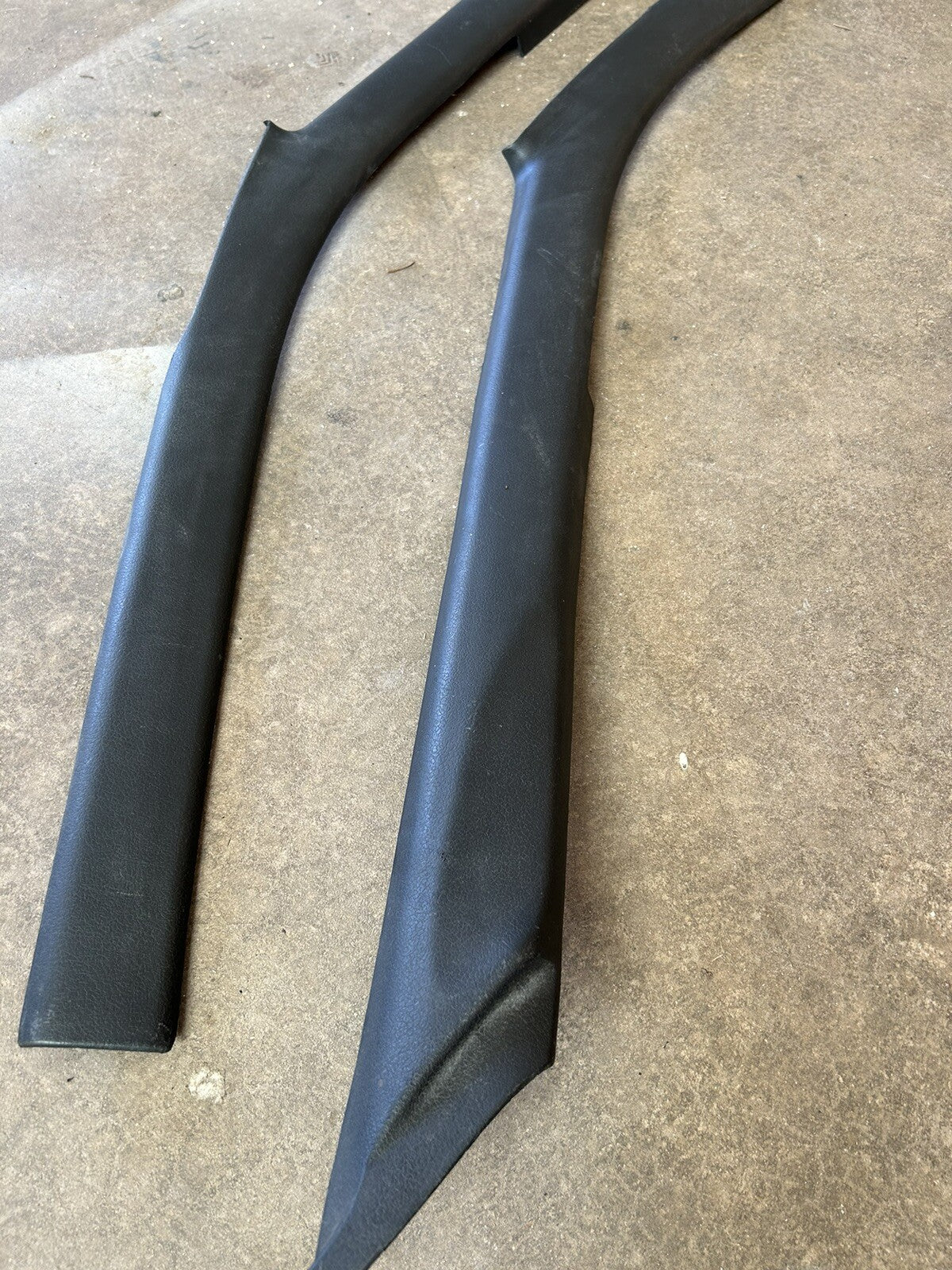 89-93 Nissan 240sx S13 OEM Black Interior RH & LH Passenger Side A Pillar Trims