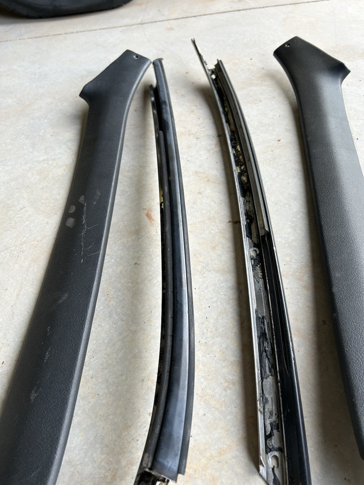 92-94 Nissan 240sx S13 Convertible OEM LH Left Driver Side A Pillar Trim Panel