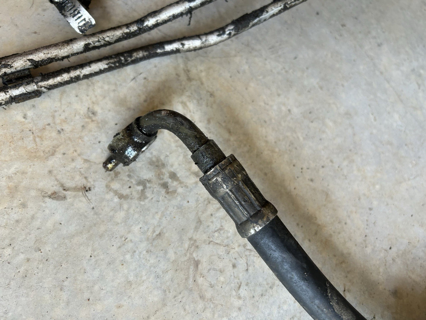 1995-1996 Nissan 240SX S14 Power Steering High Pressure Hard Line Hose OEM