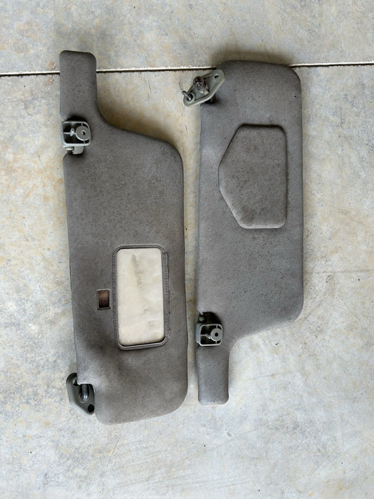 89-94 Nissan 240SX S13 Sunvisors PAIR Genuine - Need Work OEM