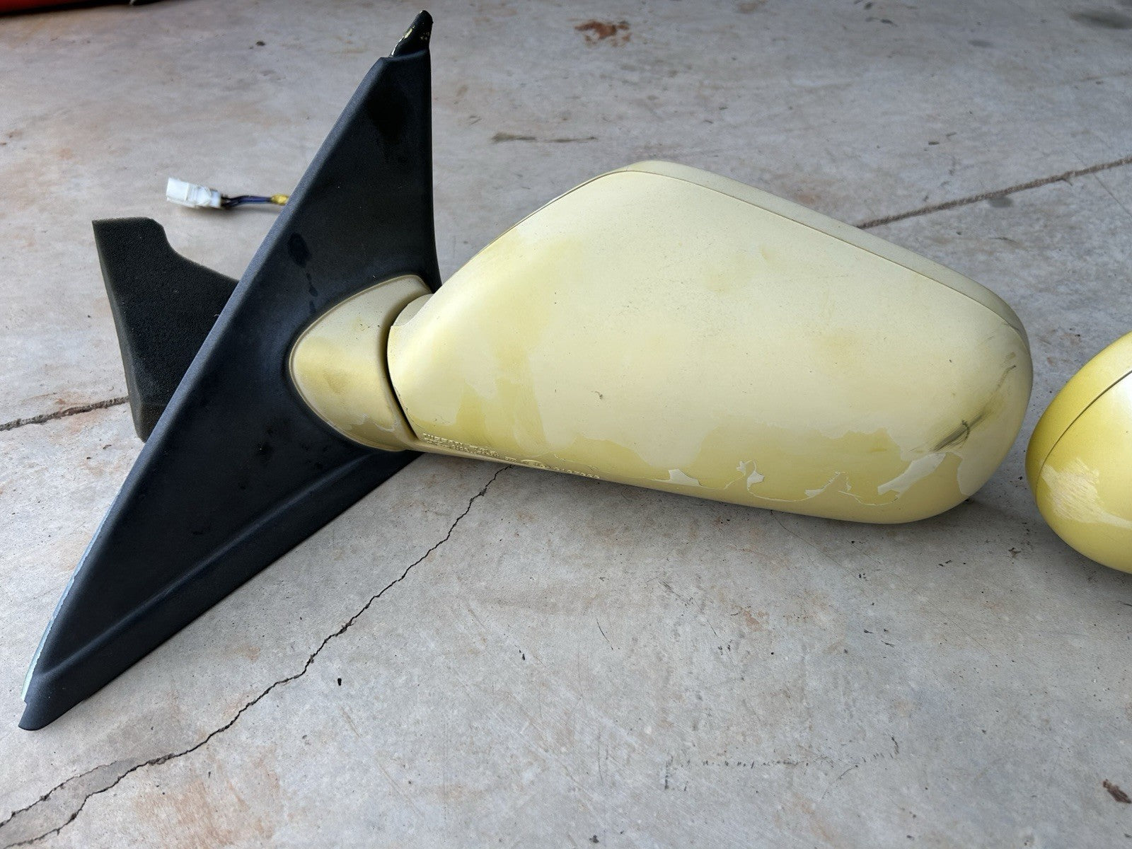 90-96 Nissan Z32 300zx Left & Right Door Exterior Side Power Mirror OEM Yellow