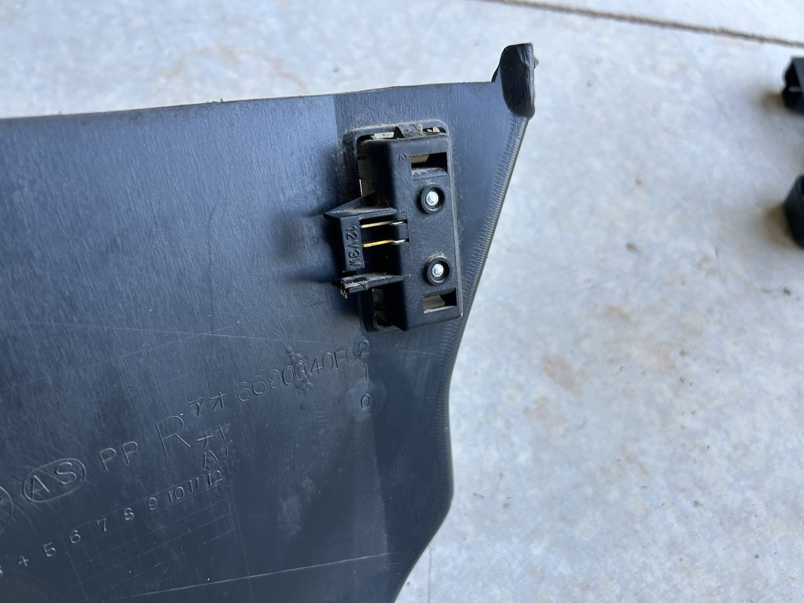 89-94 Nissan 240sx Right Side Kick Panel S13 Black Interior Trim W Hardware!