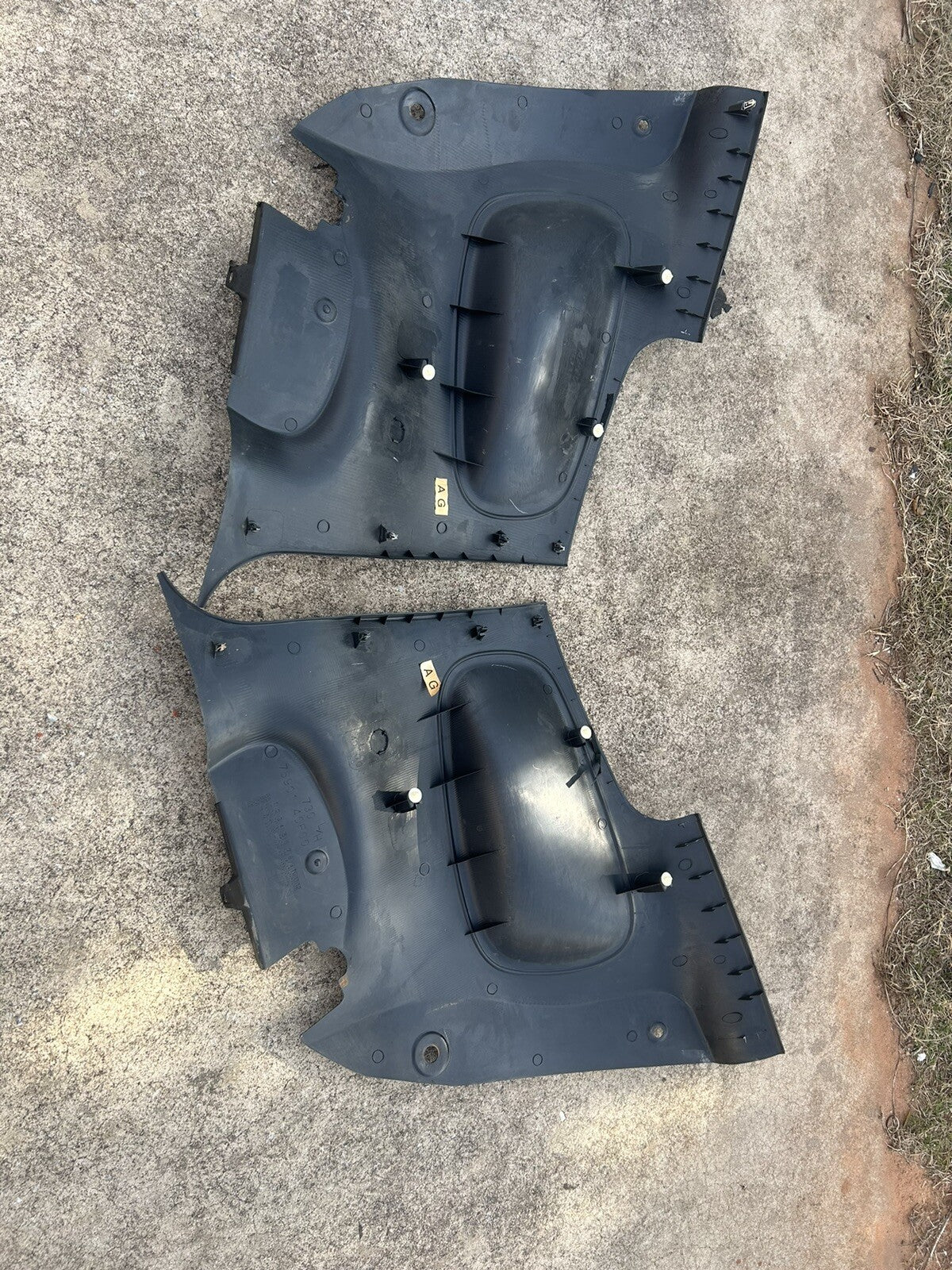 1989-1994 Nissan 240sx S13 Hatchback Rear Seat Side Panels Interior 180sx OEM