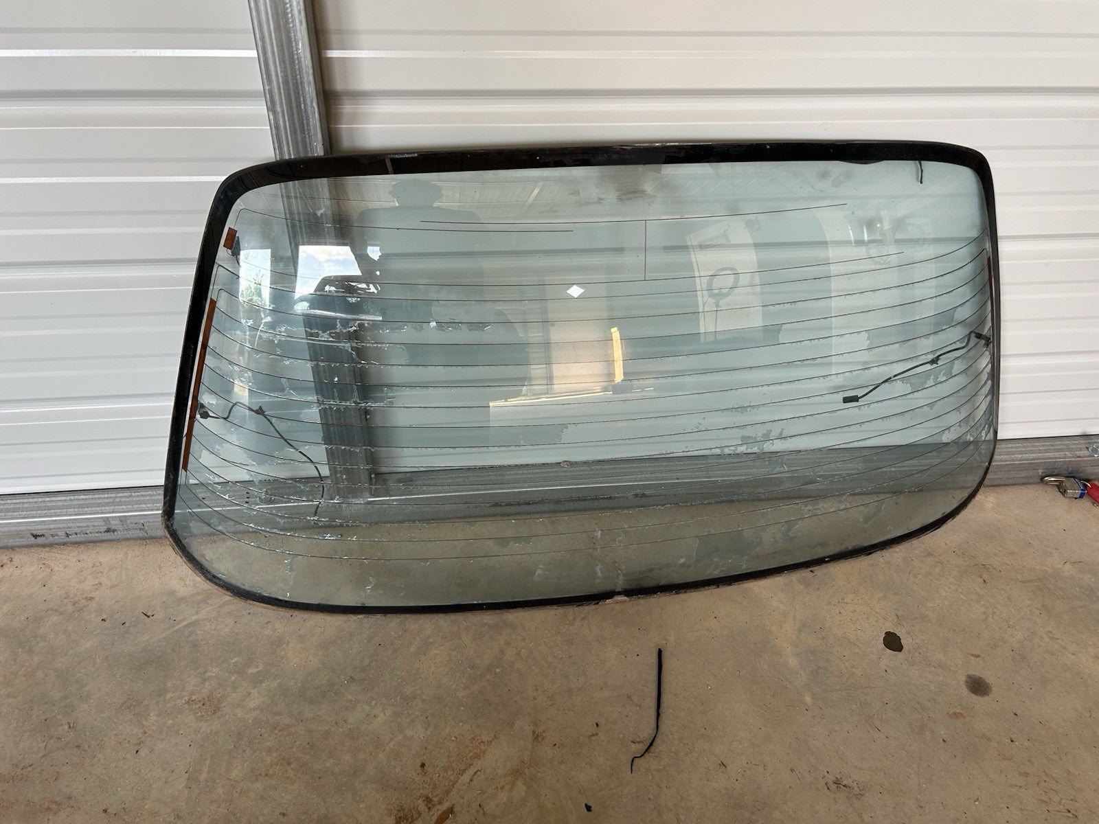 89-93 Nissan 240sx S13 Coupe Rear Windshield Glass OEM Defrost Silvia