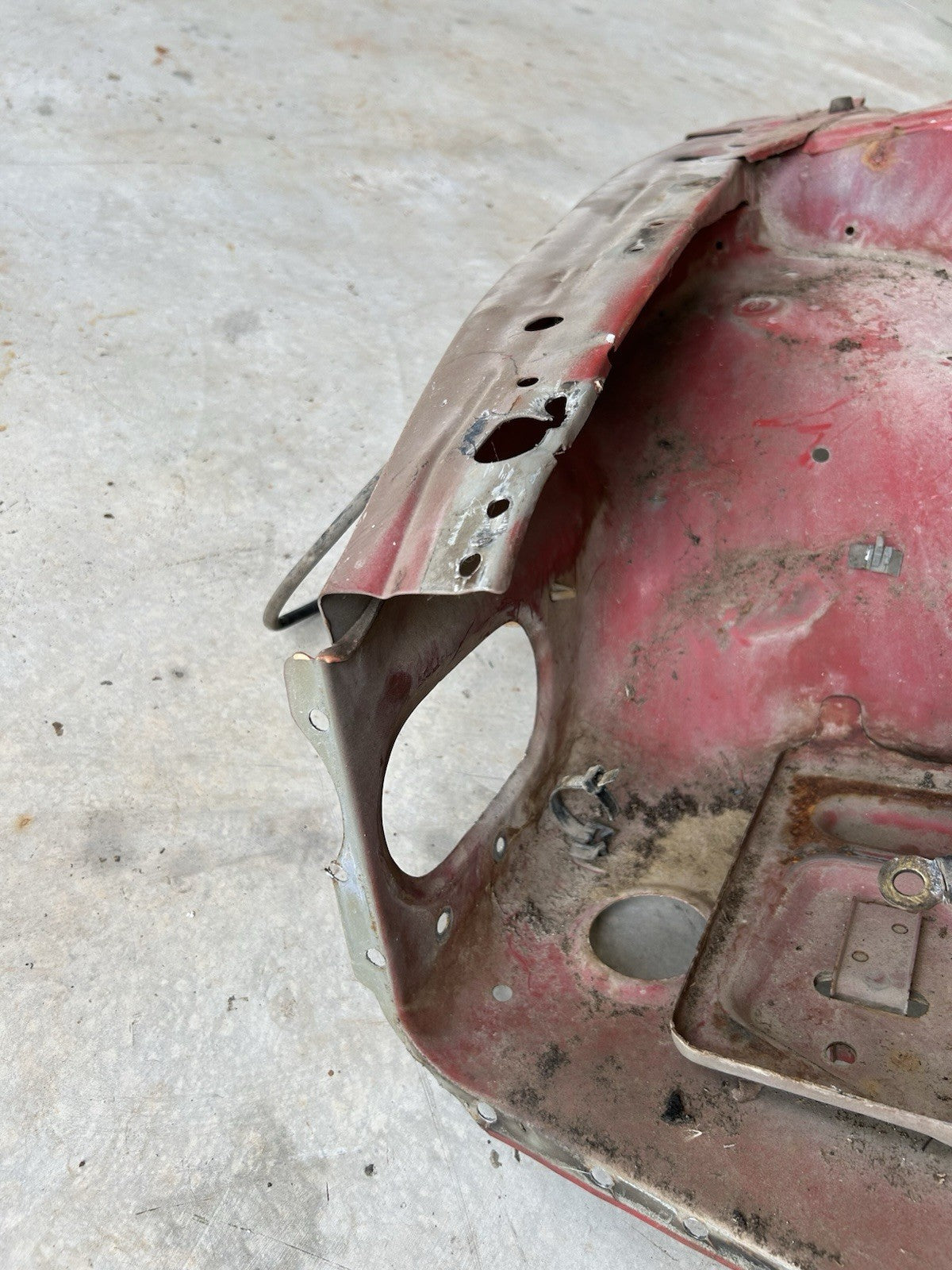 89-94 Nissan 240sx S13 Right Front Clip Cut Hood Ledge Strut Tower Fender metal 