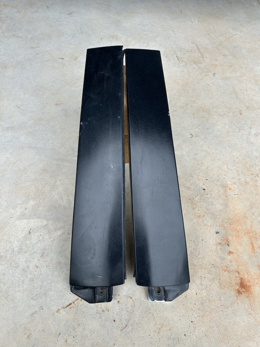 89-94 Nissan S13 240SX OEM EXTERIOR B PILLAR TRIM SET LEFT RIGHT BLACK