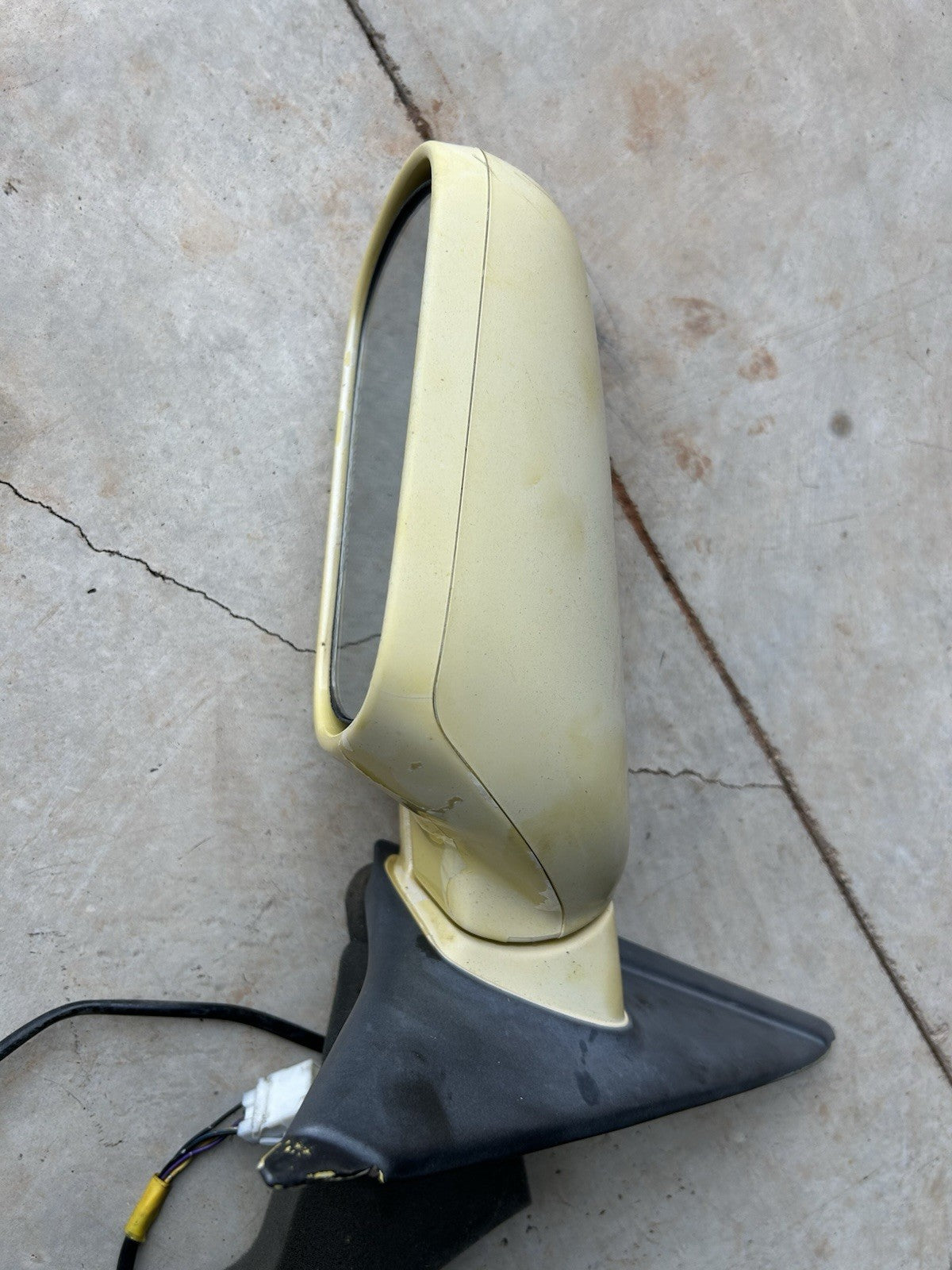 90-96 Nissan Z32 300zx Left & Right Door Exterior Side Power Mirror OEM Yellow