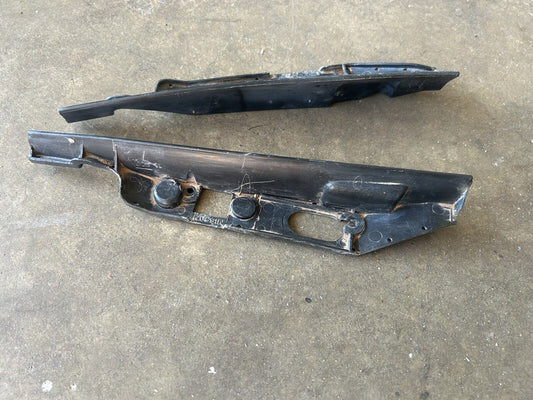 89-94 Nissan 240sx S13 Pop Up Headlight Trim Pair Rain Guards OEM left &right 