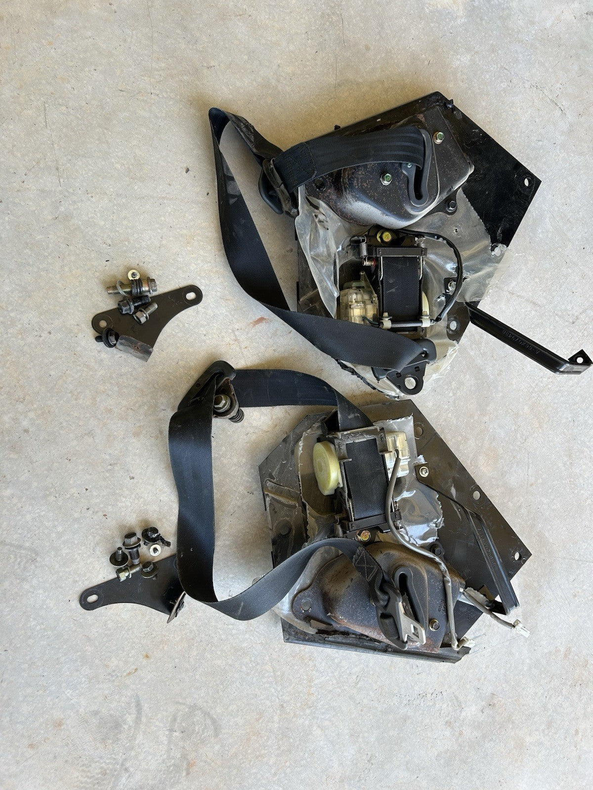 89-93 Nissan 240sx S13 Front Pair Left And Right Shoulder Seat Belts CONVERTIBLE