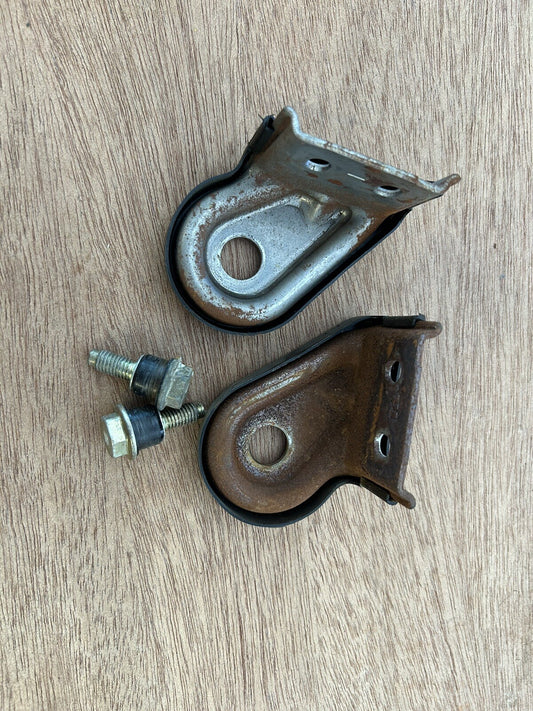 1989-1998 Nissan 240sx S14 S13 Rear Seat Hinge Brackets Set Pair With Bolts OEM