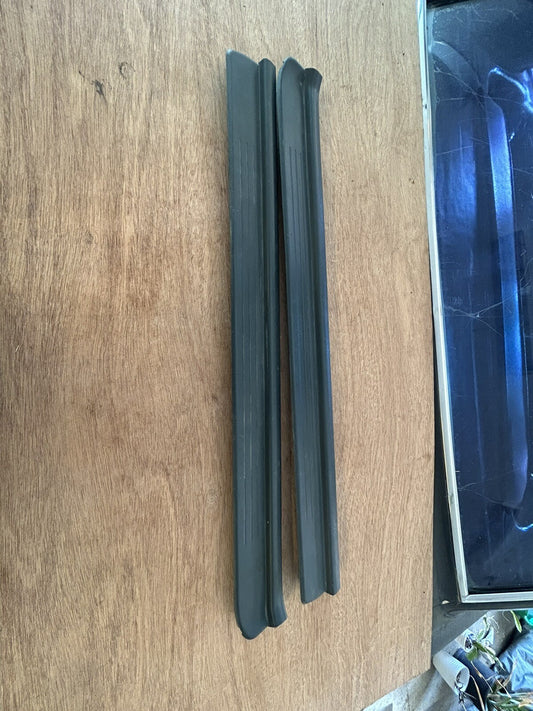 Blue 95-98 Nissan 240sx S14 OEM Door Sill Scuff Plate Interior Trim PAIR L/R Set