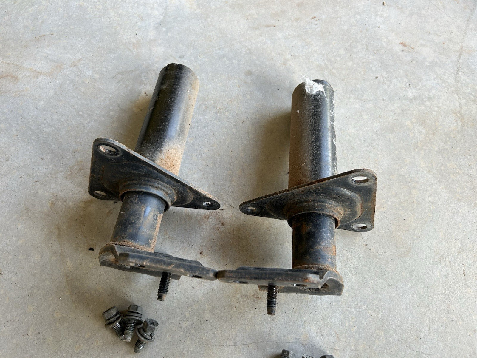 90-96 NISSAN Z32 300ZX SET OF 2 FRONT BUMPER IMPACT SHOCK ABSORBER OEM