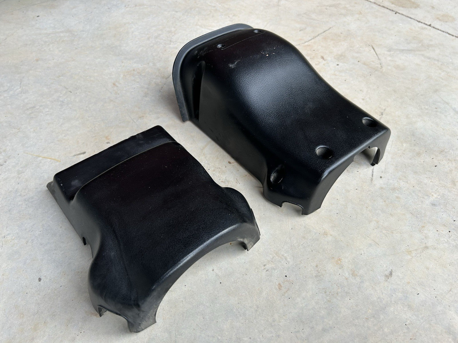 89-94 Nissan S13 240sx Steering Column Cover Clamshell Black OEM