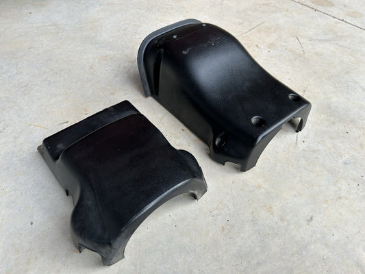 89-94 Nissan S13 240sx Steering Column Cover Clamshell Black OEM