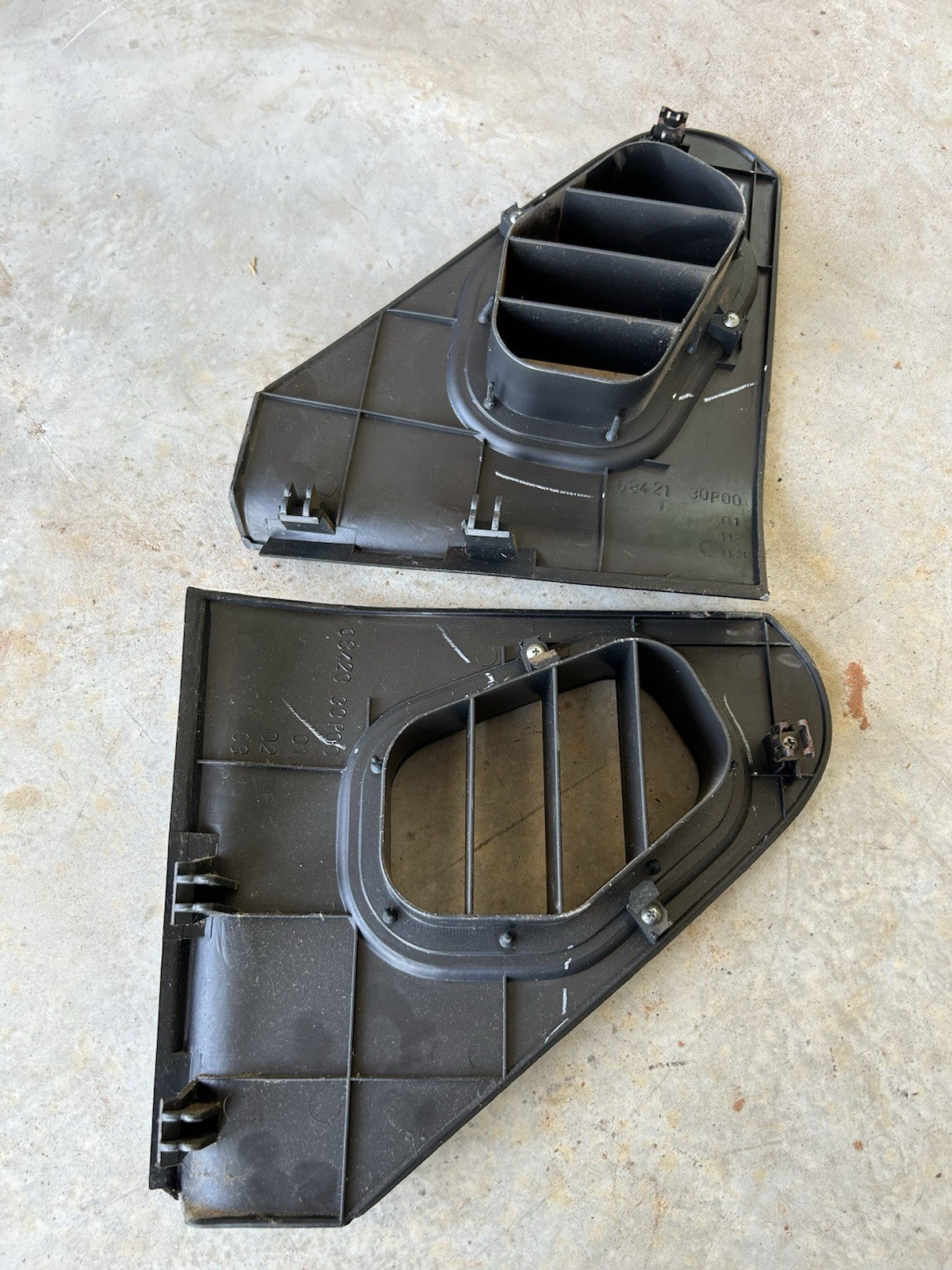 1990 Nissan Fairlady Z32 JDM RHD OEM 300zx Dash Trim End Cap Vent Panel PAIR