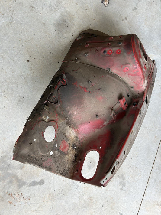 89-94 Nissan 240sx S13 Left Front Clip Cut Hood Ledge Strut Tower Fender metal 