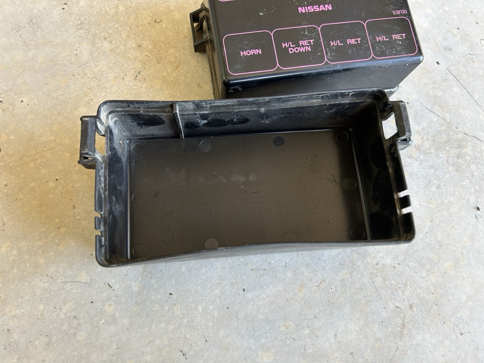 Used OEM 1989-1994 Nissan 240SX S13 Engine Bay Fuse Box Cover -Little scratches