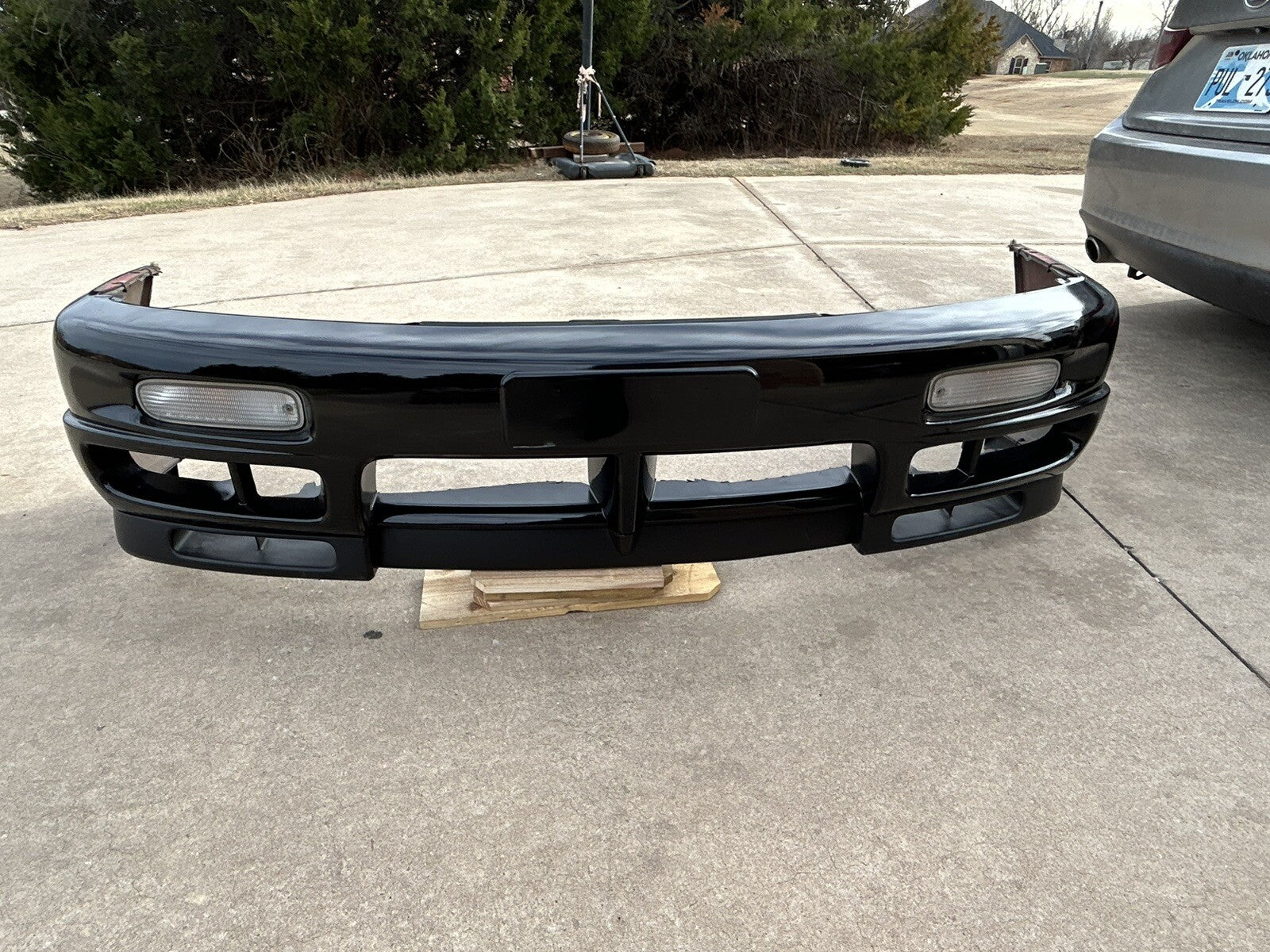 1995-1998 Nissan 240SX S14 OEM Front KOUKI Bumper w/ LIP W/ Lights USDM