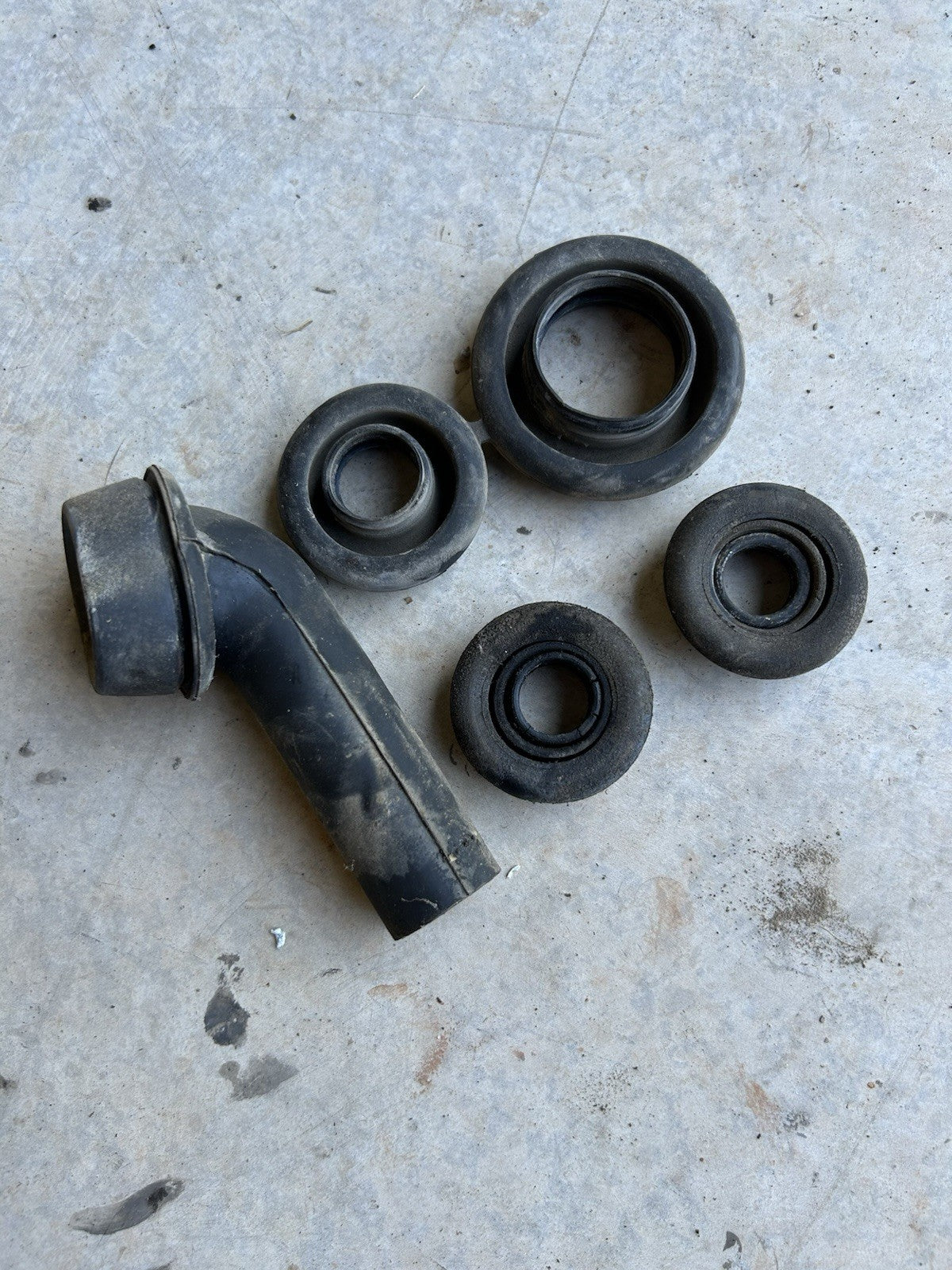 1989-1994 240SX S13 OEM Firewall Rubber Grommet Set Heatercore Evap Drain