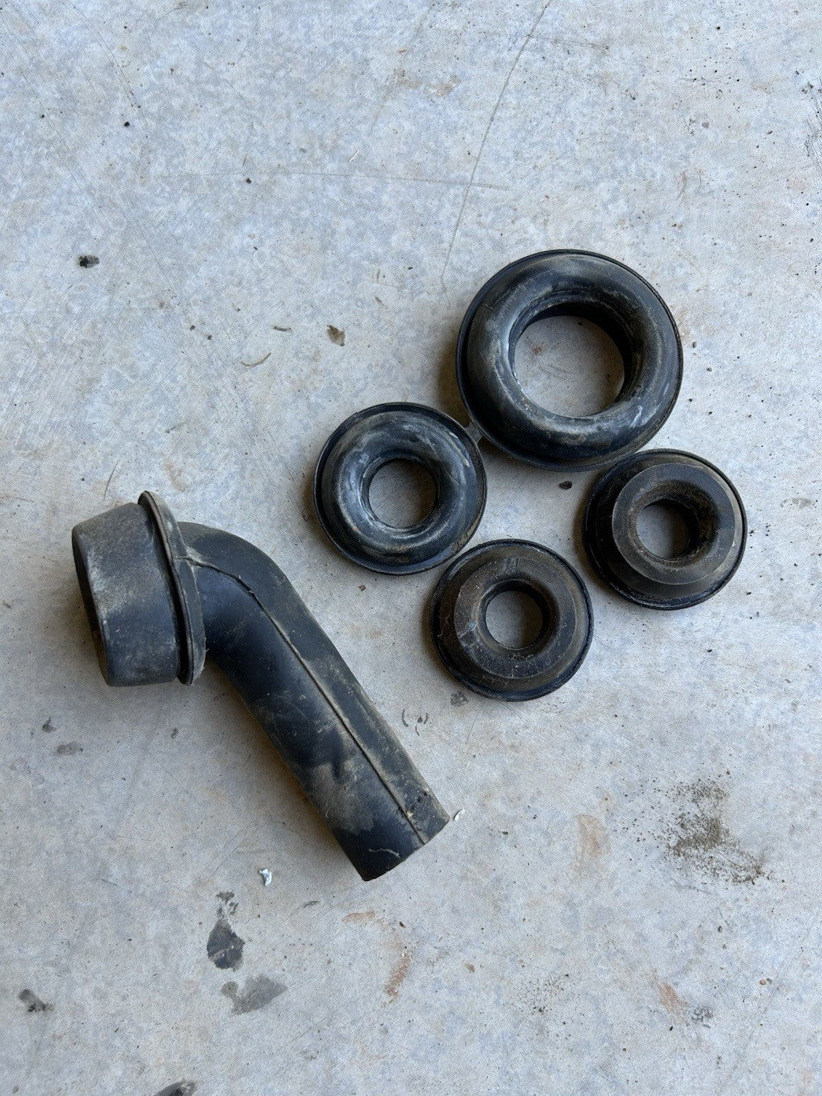 1989-1994 240SX S13 OEM Firewall Rubber Grommet Set Heatercore Evap Drain