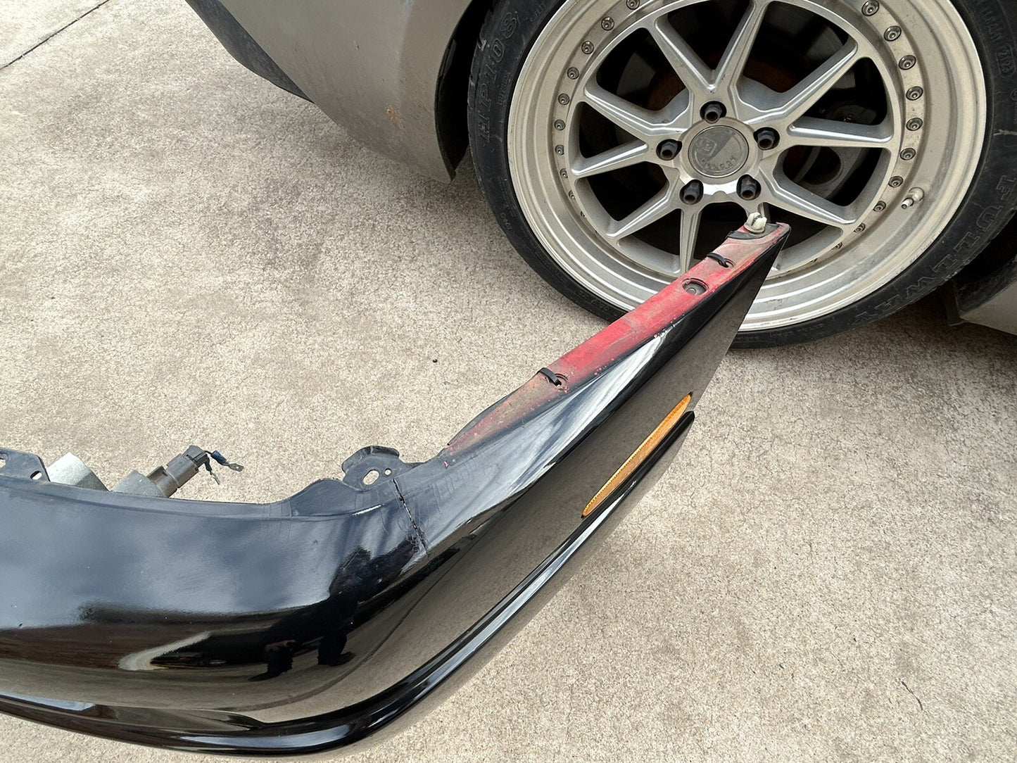 1995-1998 Nissan 240SX S14 OEM Front KOUKI Bumper w/ LIP W/ Lights USDM