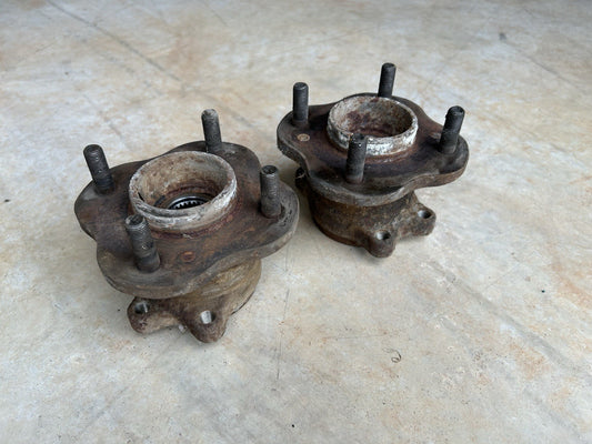 89-94 Nissan 240sx S13 OEM Rear 4 Lug Wheel Hubs PAIR Left & Right